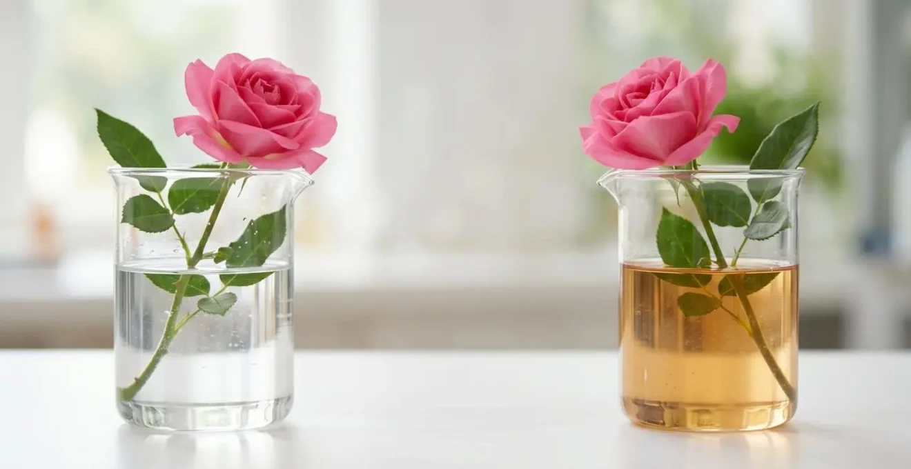 Scientific comparison of flower preservation methods showing vase life results