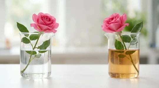 Scientific comparison of flower preservation methods showing vase life results